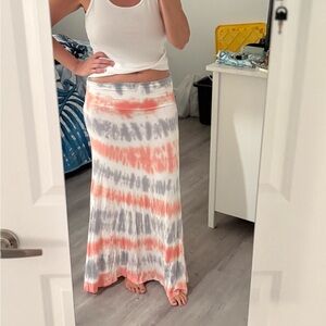 Tie-Dye Maxi Skirt